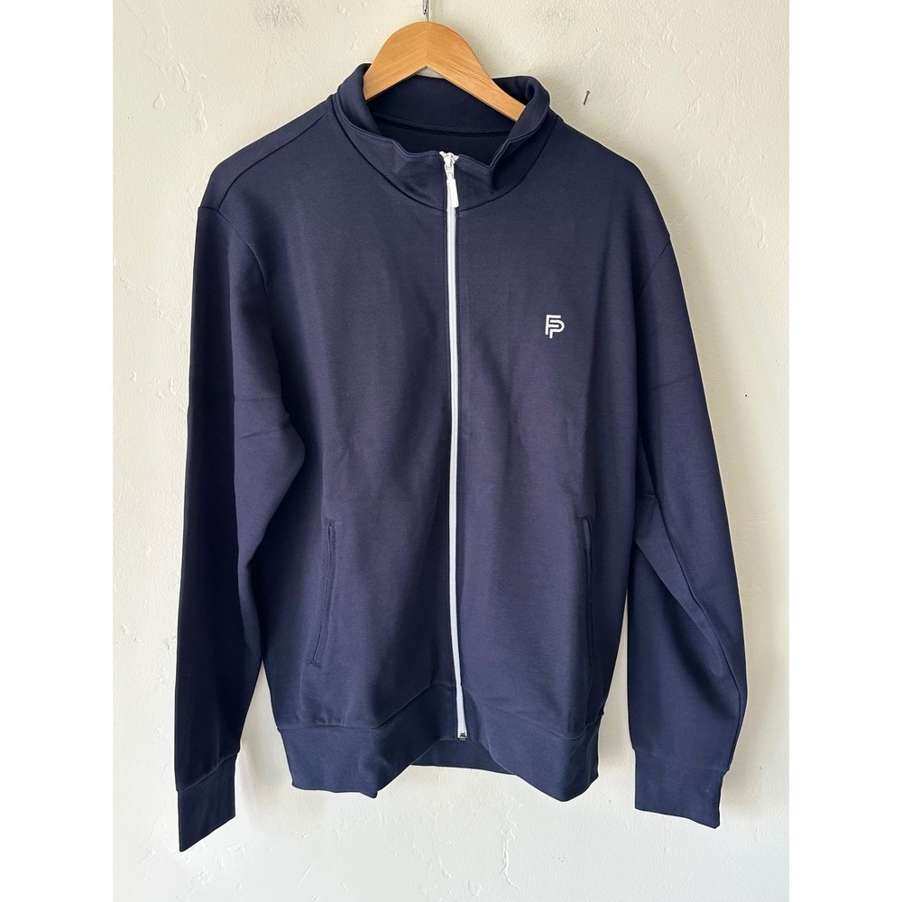 NEW Flint Park Mens Court Tennis Full Zip Jacket Embroidered Logo Size Medium - Picture 2 of 9